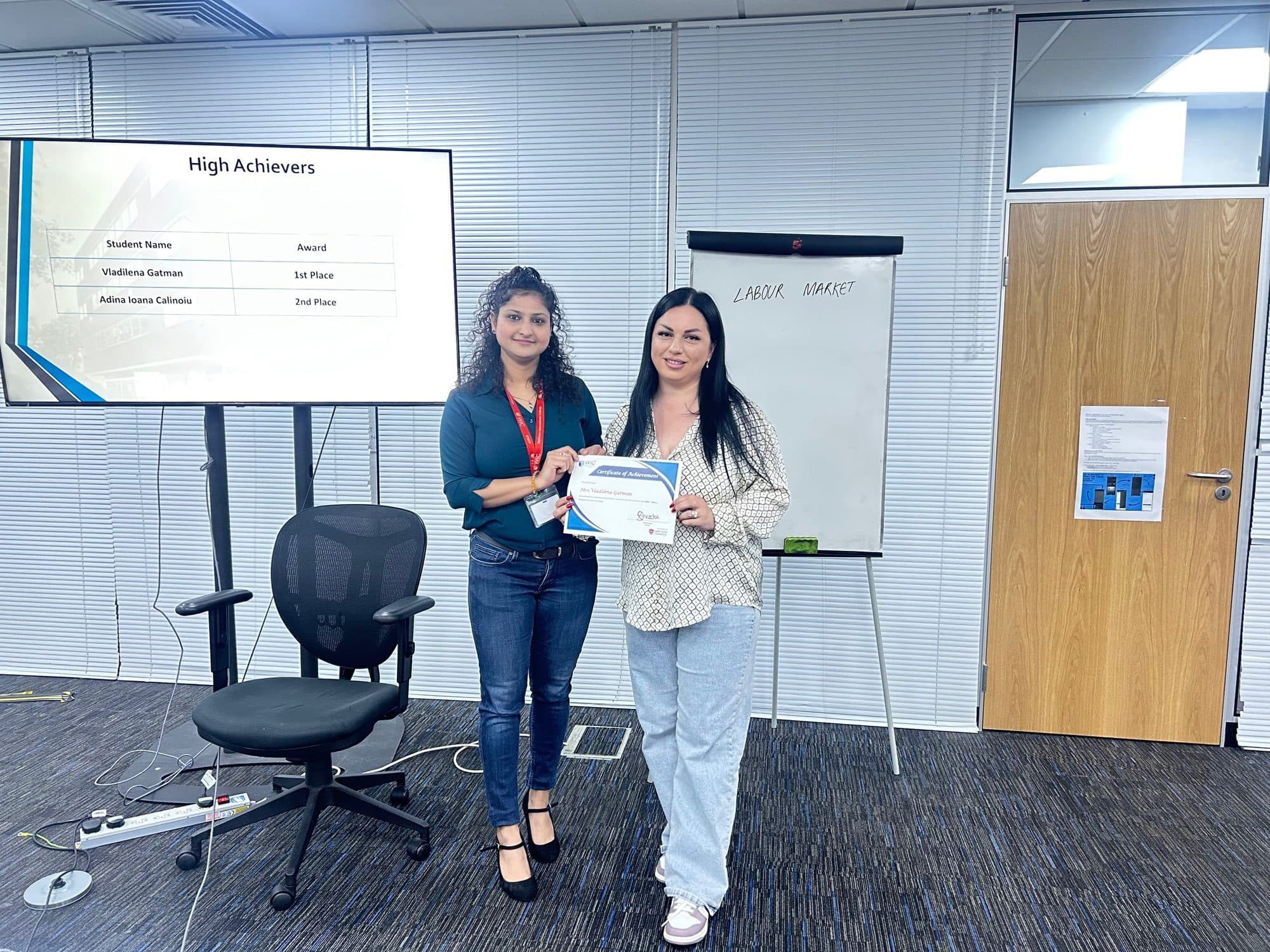 WIC High Achievers award presentation, 2025